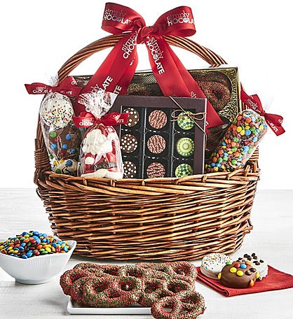 Simply Chocolate Holiday Gathering Basket